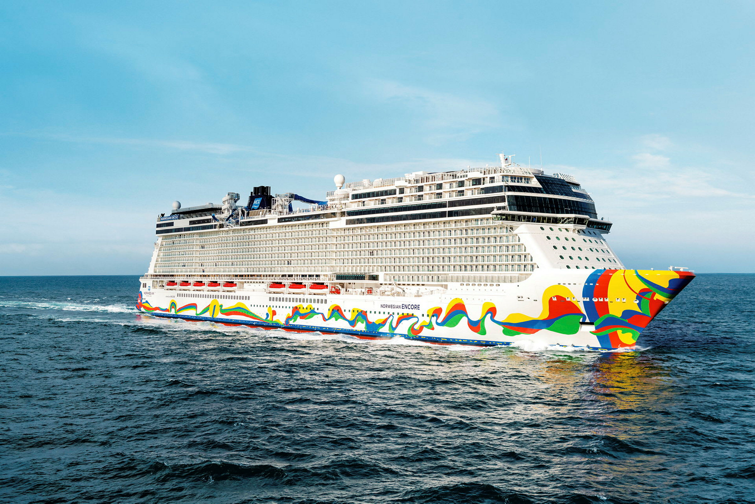 Et cruiseskip på havet. (AI-generert tekst)