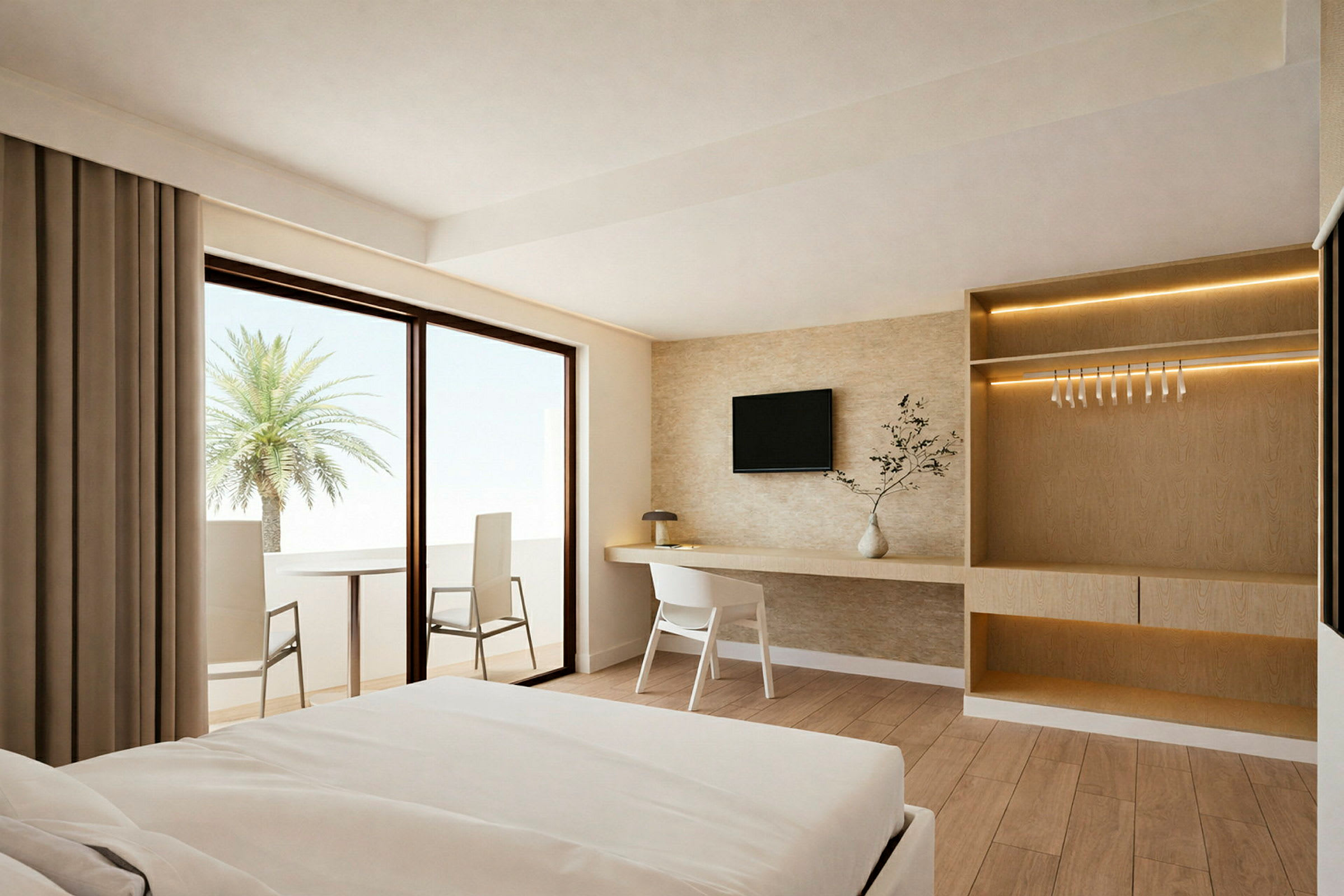 Suite med to rom. Illustrasjonsbilde, endringer kan forekomme