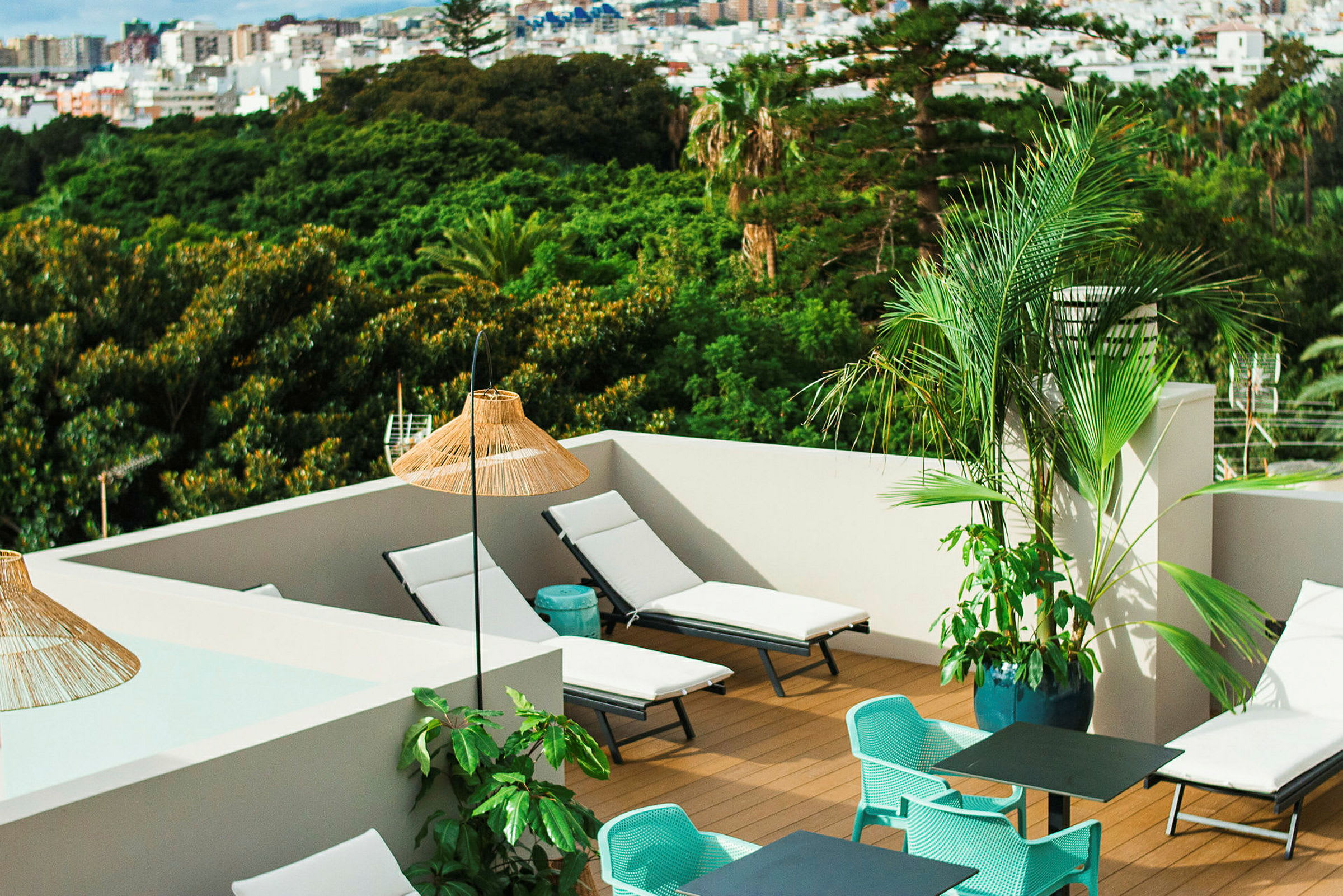 Hotellets takterrasse