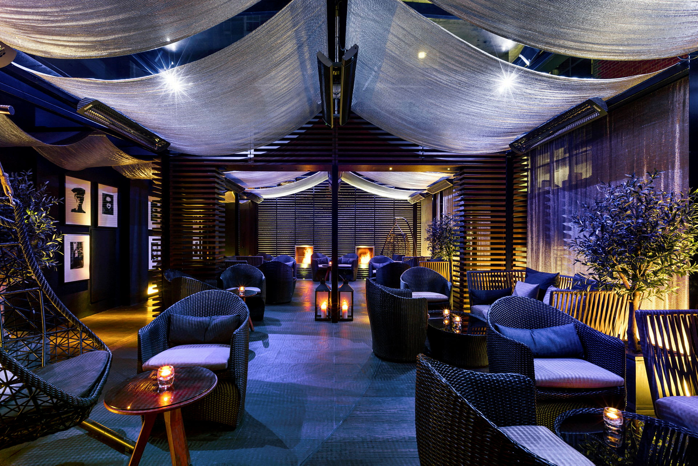 À la carte-restaurantens terrasse