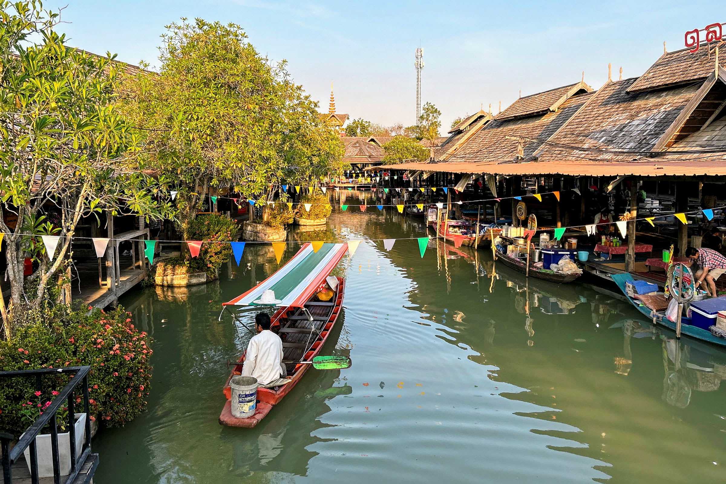 Flytende marked i Bangkok
