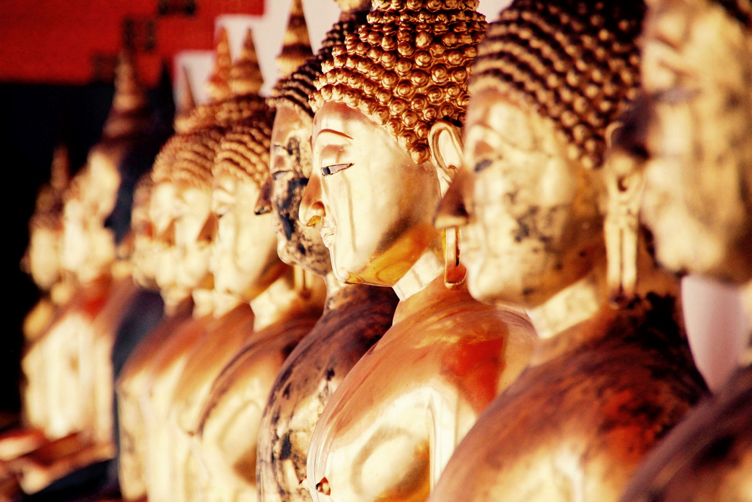 Buddhastatuer i Bangkok