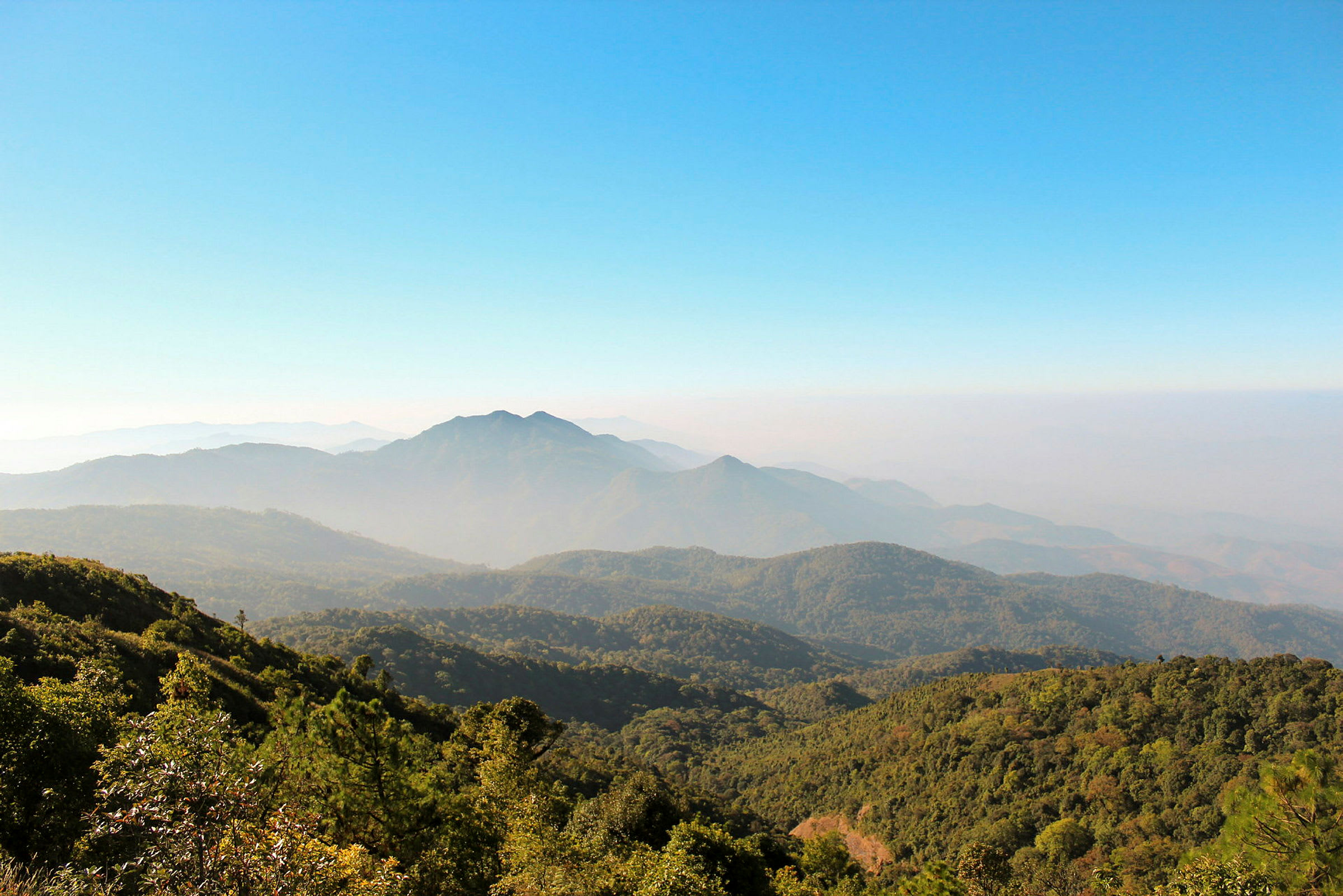 Tåke over Chiang Mai