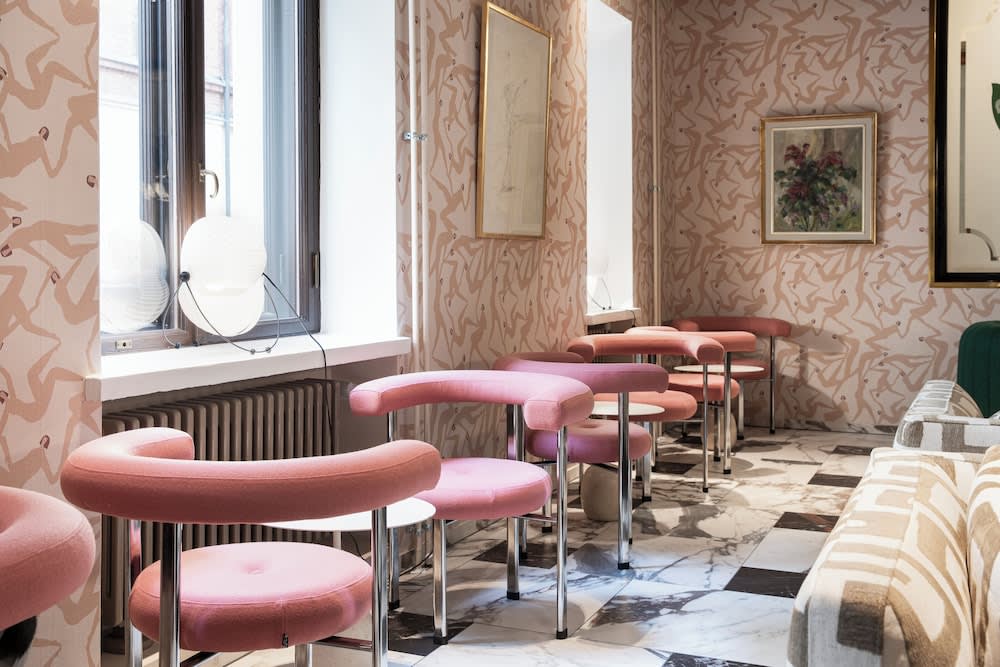 Sitteområde i lobbyen