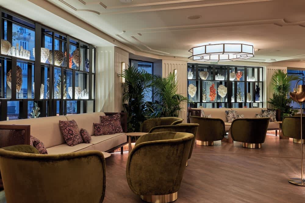 Sitteområde i lobbyen