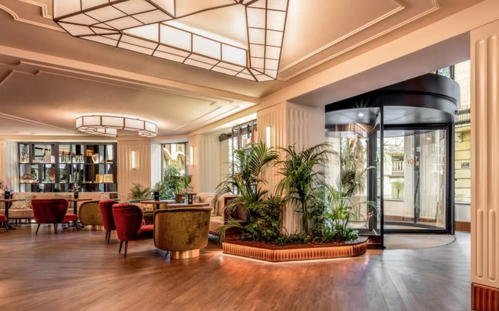 Sitteområde i lobbyen
