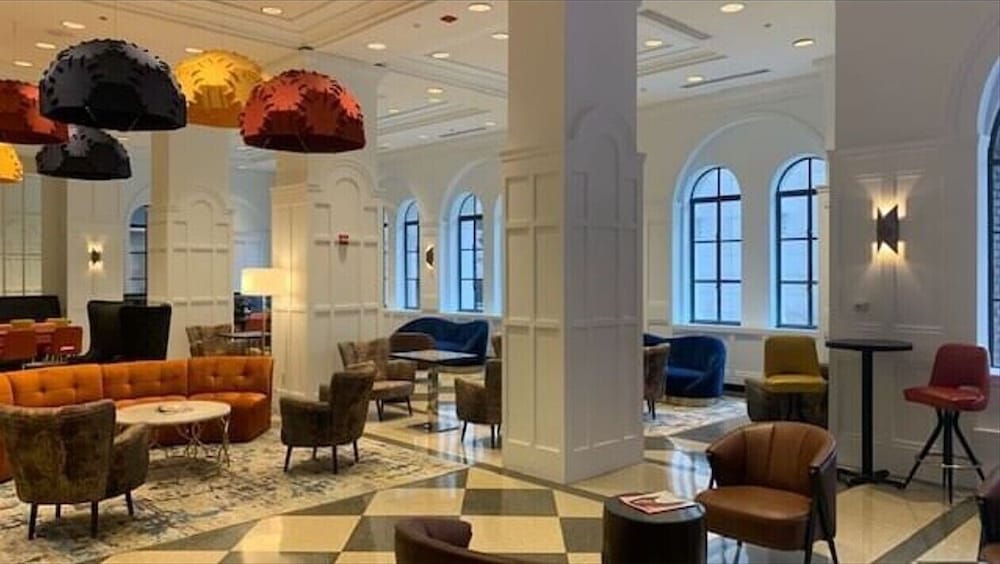 Sitteområde i lobbyen