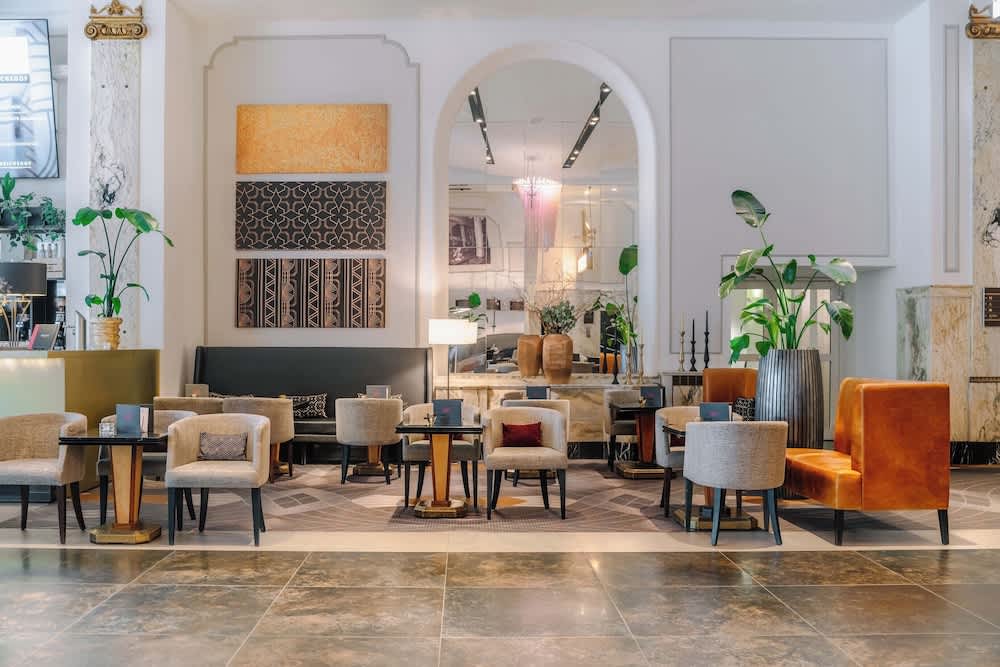 Sitteområde i lobbyen