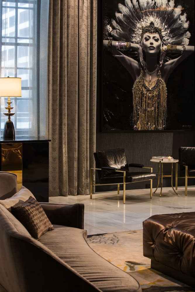 Sitteområde i lobbyen