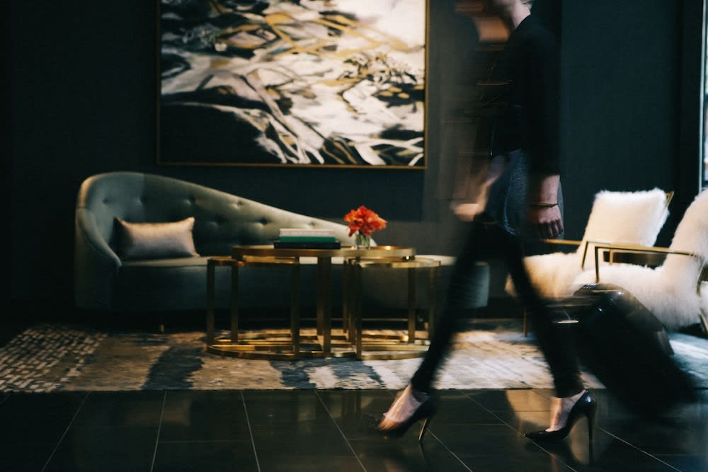 Sitteområde i lobbyen