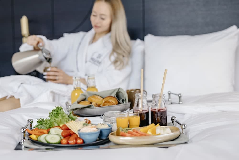 Spiseområde på rommet