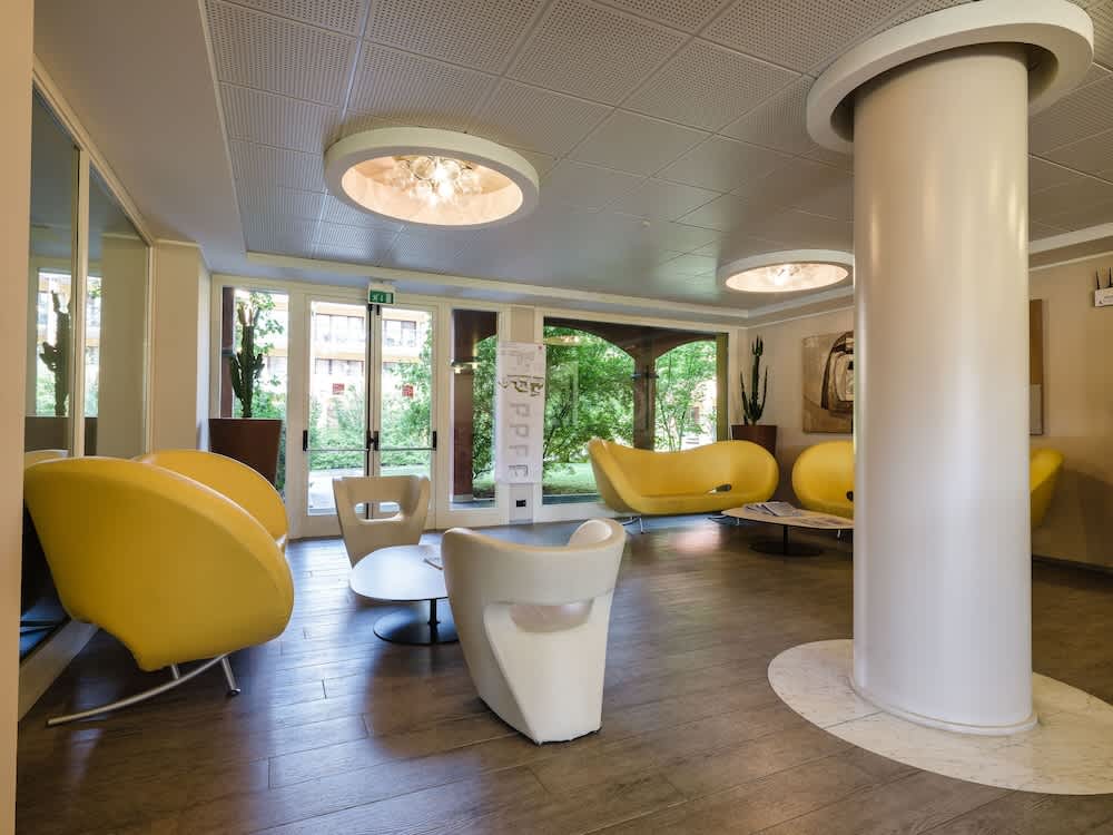 Sitteområde i lobbyen