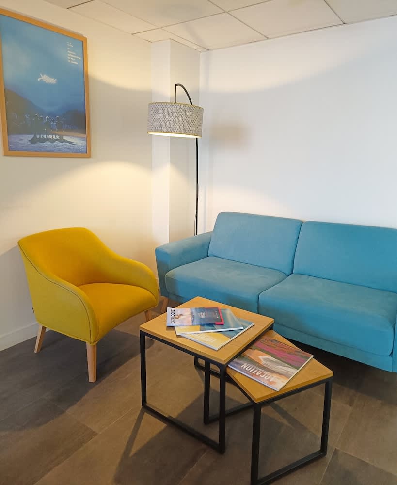 Sitteområde i lobbyen