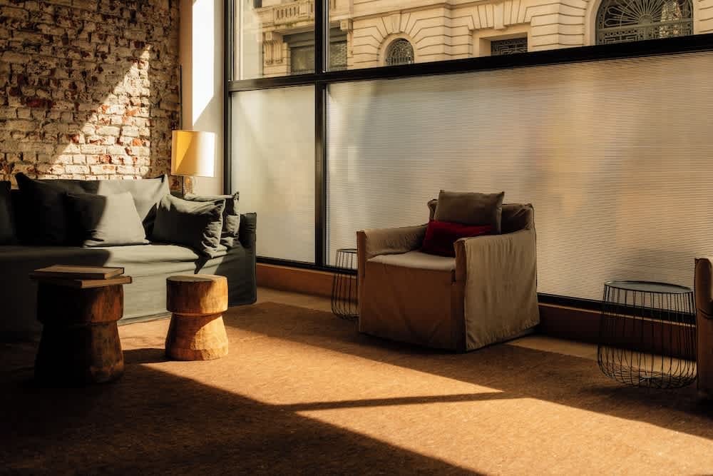 Sitteområde i lobbyen