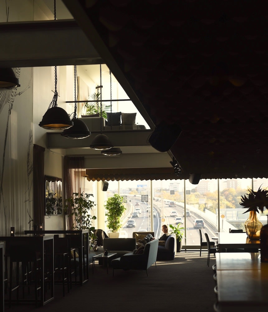 Sitteområde i lobbyen