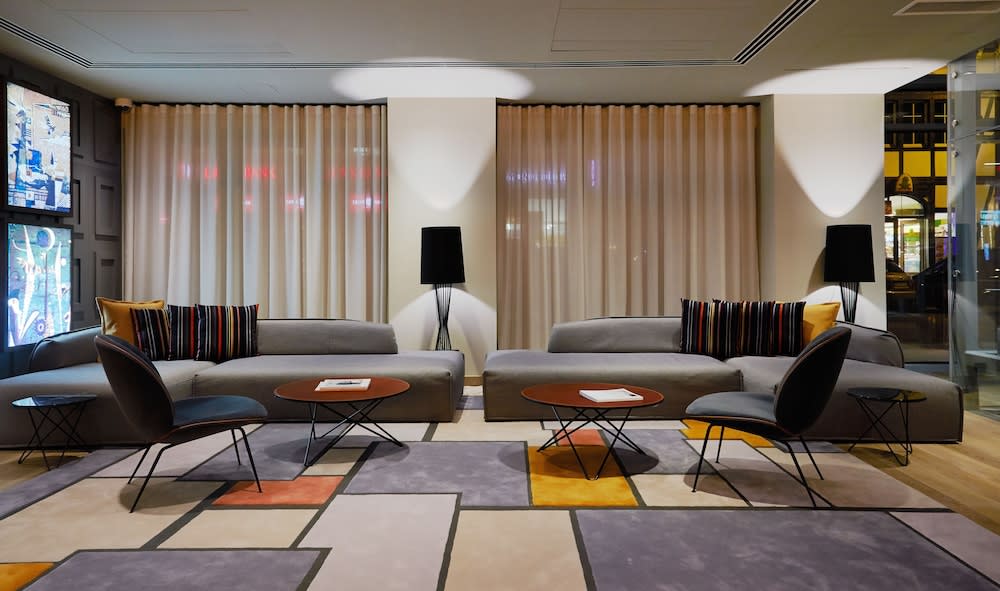 Sitteområde i lobbyen