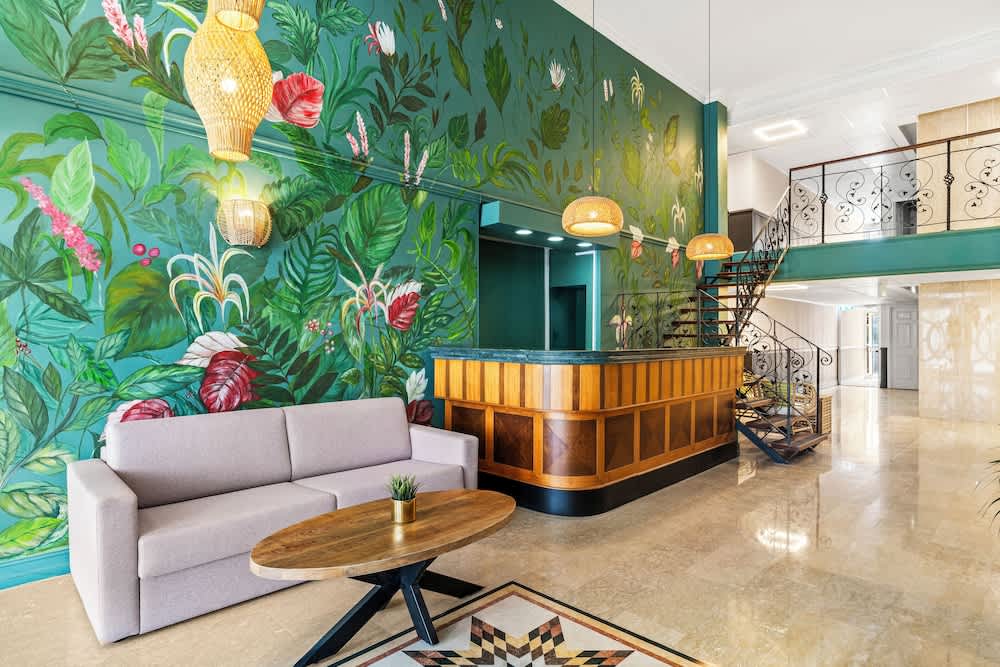 Sitteområde i lobbyen