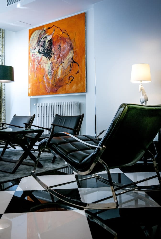 Sitteområde i lobbyen