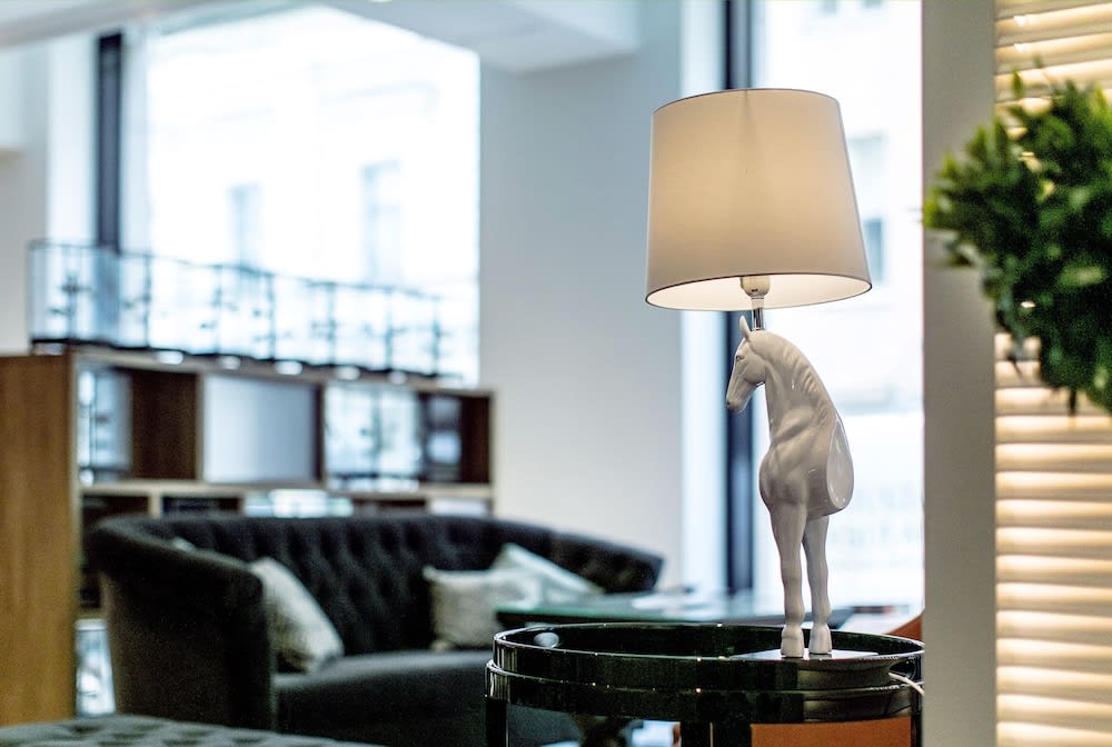 Sitteområde i lobbyen