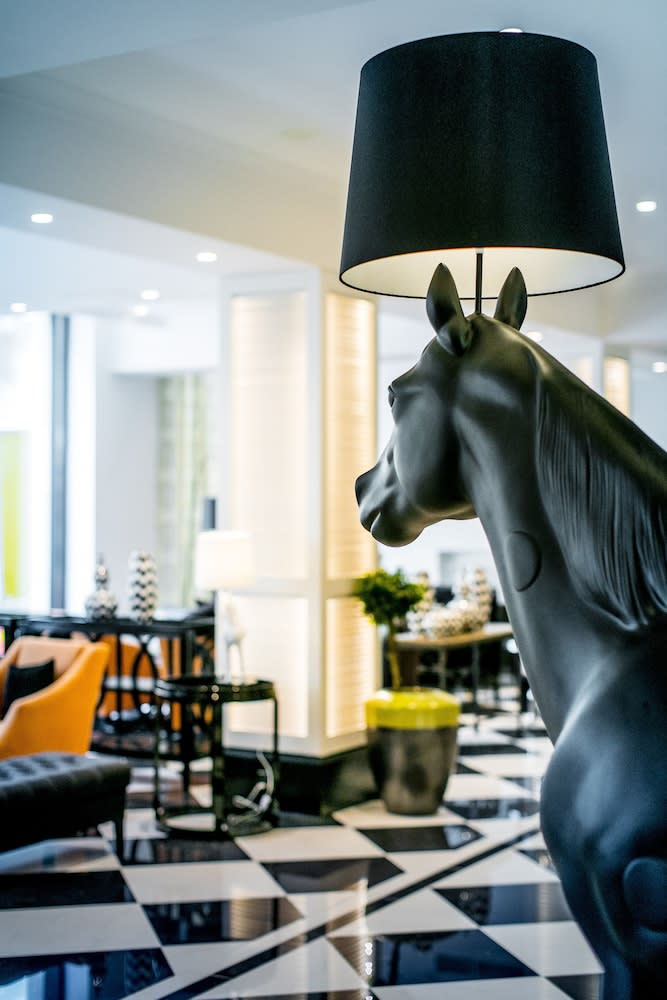Sitteområde i lobbyen