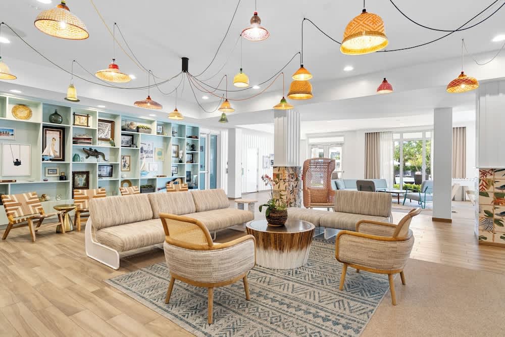 Sitteområde i lobbyen