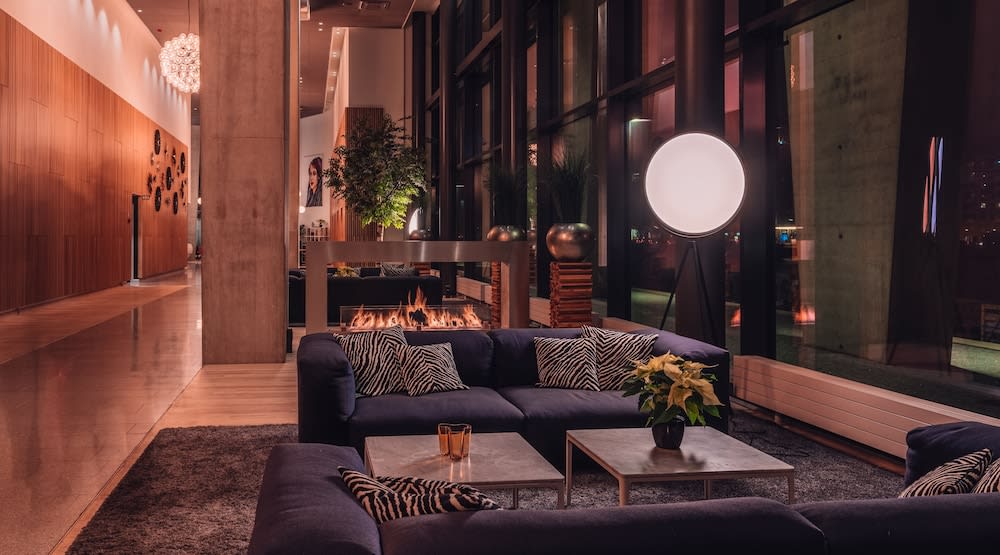 Sitteområde i lobbyen