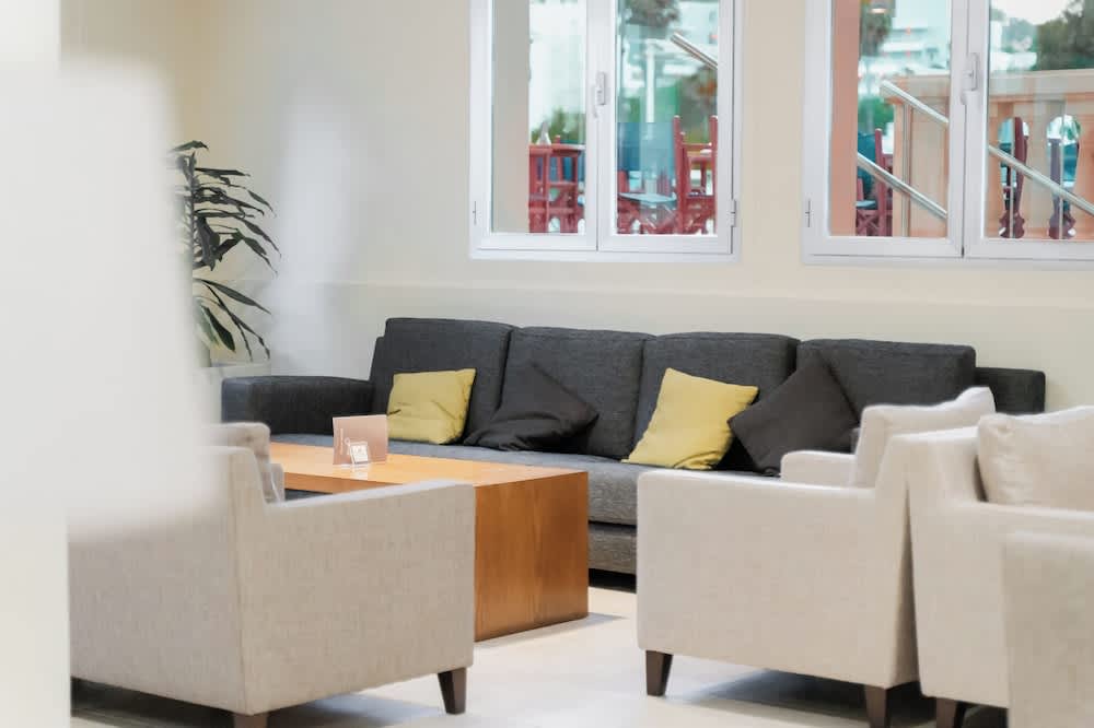Sitteområde i lobbyen