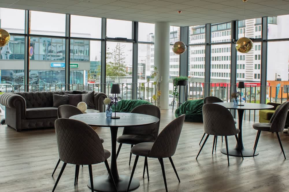 Sitteområde i lobbyen