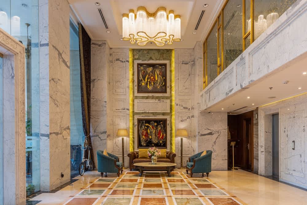 Sitteområde i lobbyen