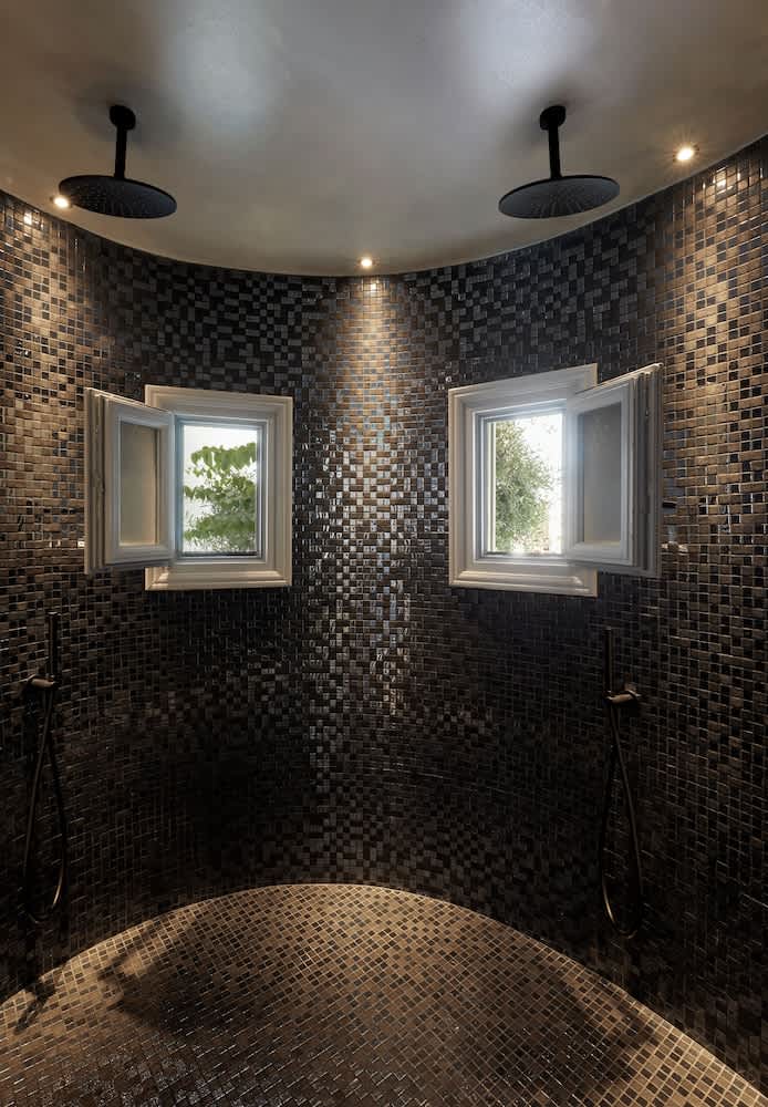 Dusj på badet