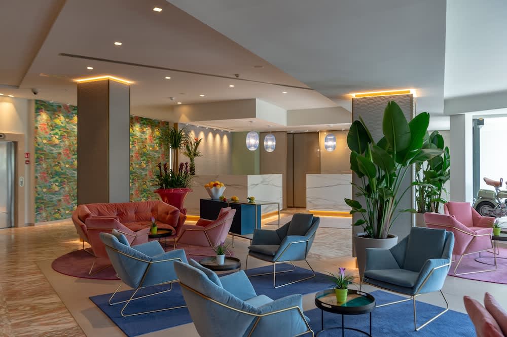 Sitteområde i lobbyen