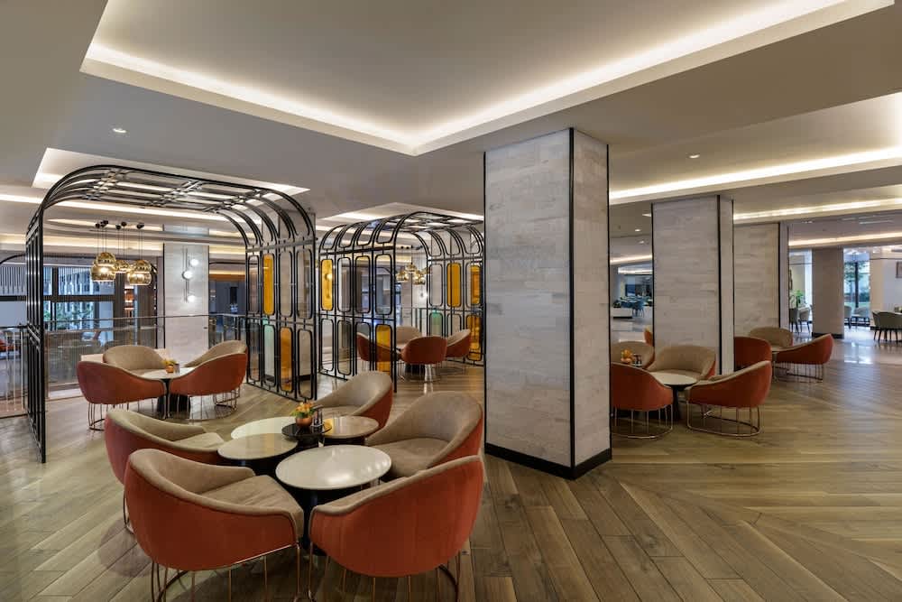 Sitteområde i lobbyen