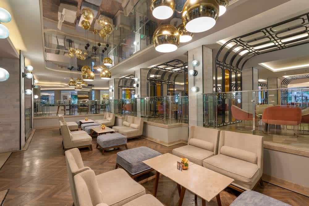 Sitteområde i lobbyen