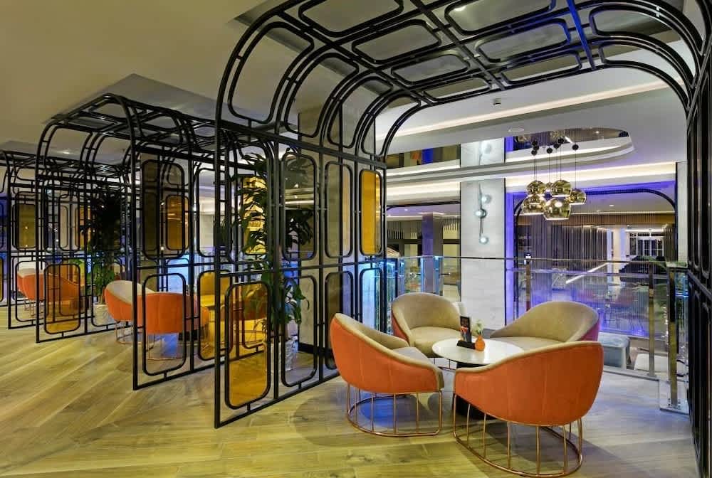 Sitteområde i lobbyen