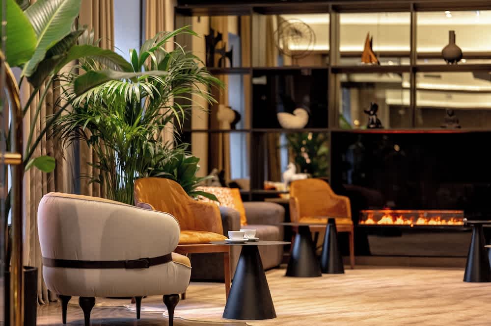 Sitteområde i lobbyen
