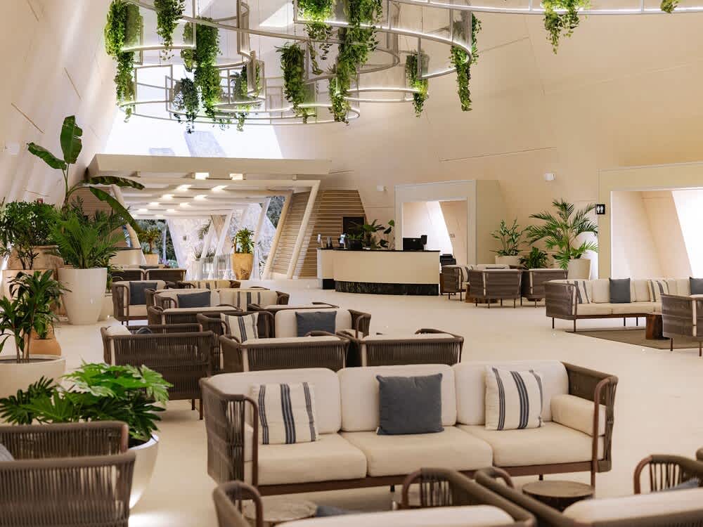 Sitteområde i lobbyen