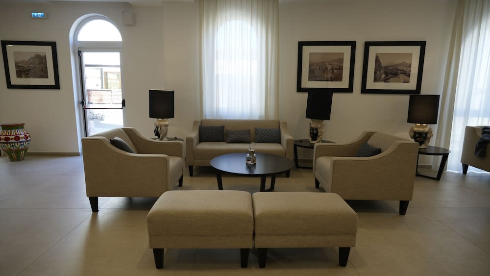 Sitteområde i lobbyen