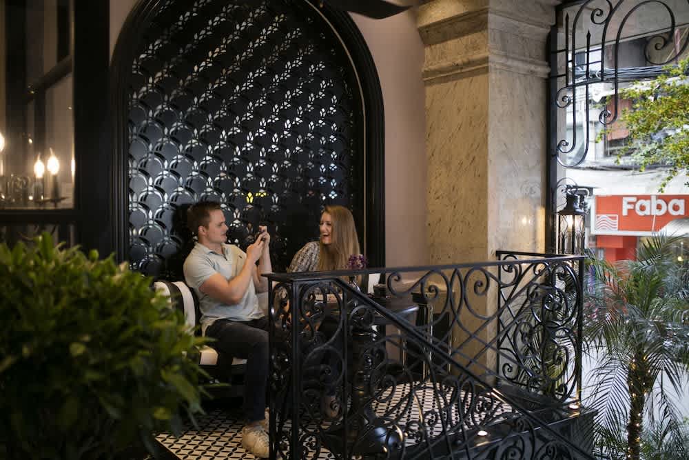 Sitteområde i lobbyen