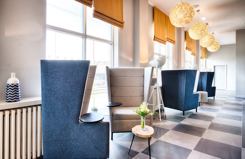 Sitteområde i lobbyen