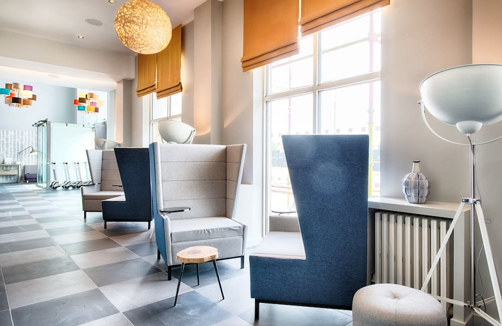 Sitteområde i lobbyen