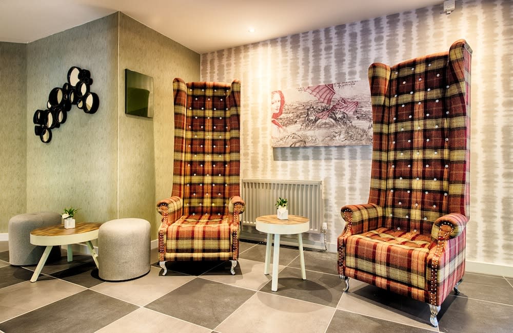 Sitteområde i lobbyen