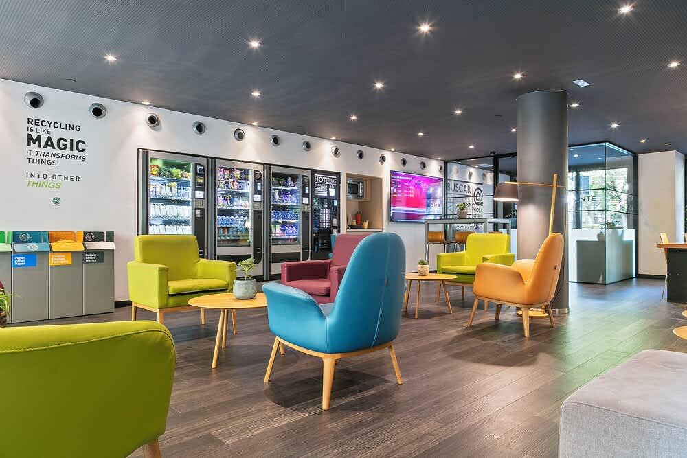 Sitteområde i lobbyen