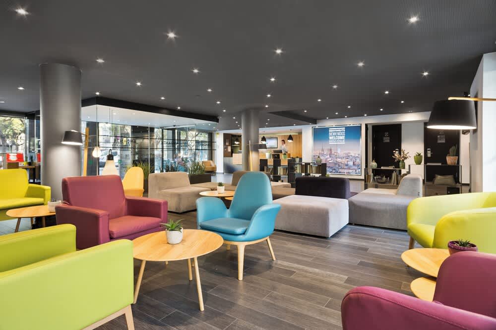 Sitteområde i lobbyen