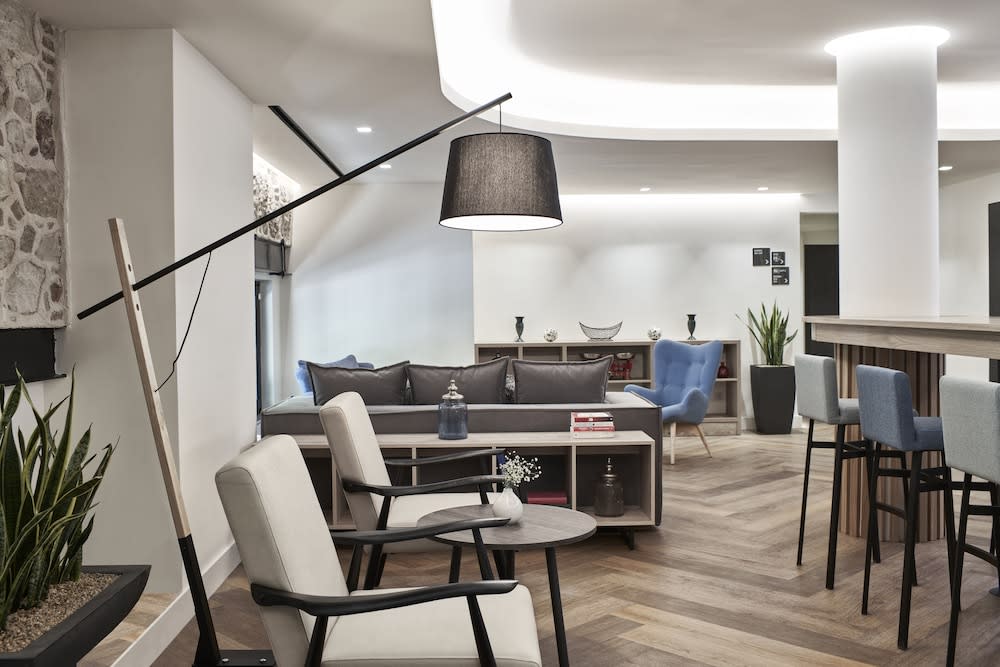 Sitteområde i lobbyen