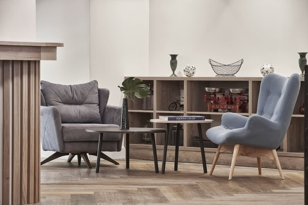 Sitteområde i lobbyen