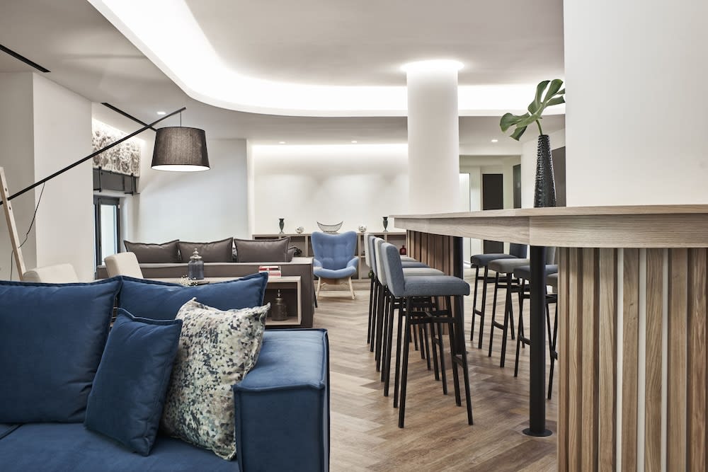 Sitteområde i lobbyen