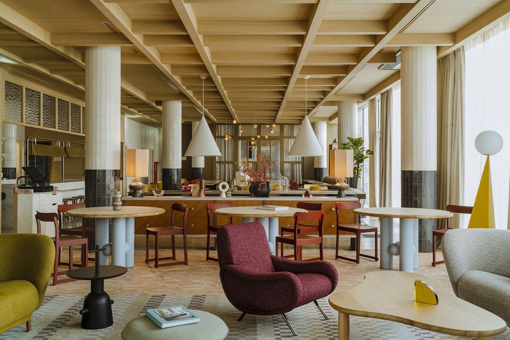 Sitteområde i lobbyen
