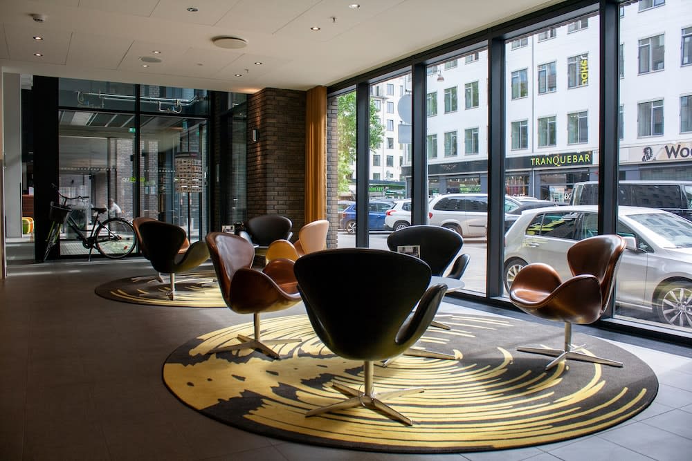 Sitteområde i lobbyen