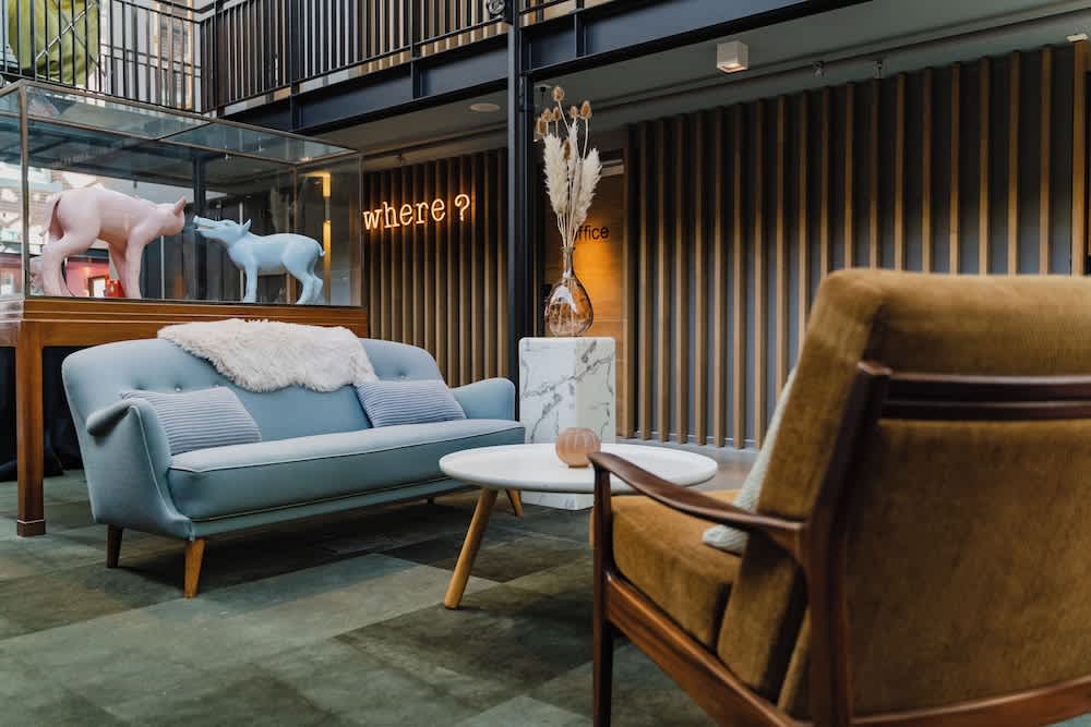 Sitteområde i lobbyen