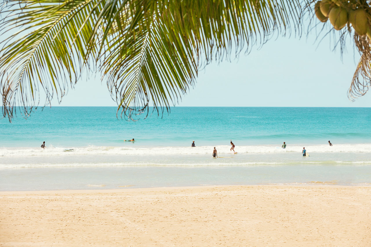 Kabalana Beach, Ahangama på sydsiden av Sri Lanka